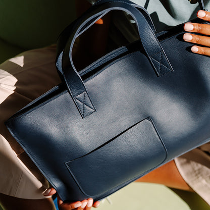 Bag, Elephant Joke, Ink Blue