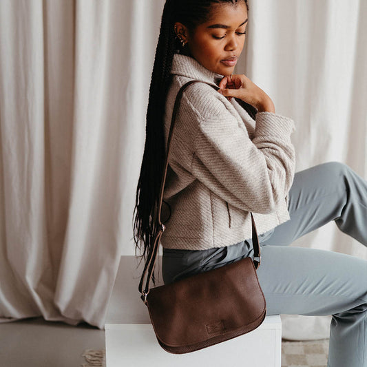 Bag, Lazy Boy, Dark Brown used look