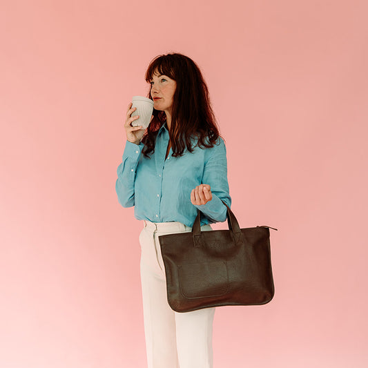 Bag, Elephant Joke, Dark Brown used look
