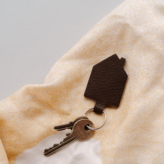Keyring, Good House Keeper, Dark Brown used look