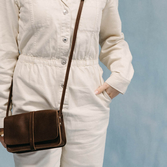 Bag, Lunch Break, Dark Brown used look