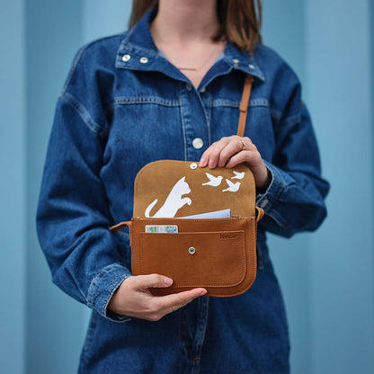 Bag, Cat Chase, Cognac used look