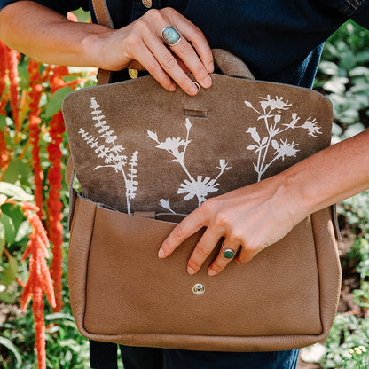 Bag, Picking Flowers Medium, Moss used look