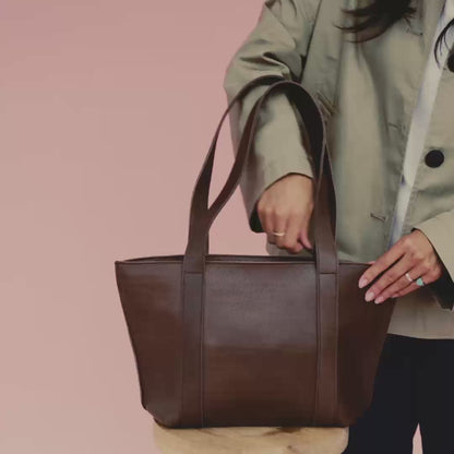 Bag, Family Tree, Dark Brown used look