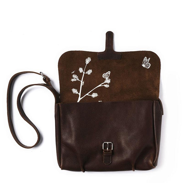 Bag, Flora & Fauna, Dark Brown used look