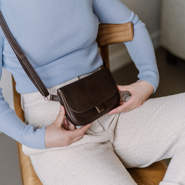 Bag, Little Fox, Dark Brown used look – Keecie NL