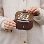 Wallet, Small Wishes, Dark Brown used look